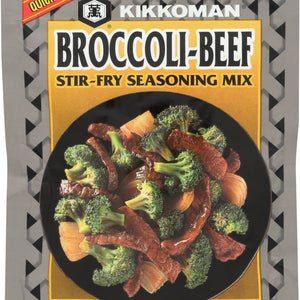 KIKKOMAN: Broccoli-Beef Stir-Fry Seasoning Mix, 1 oz