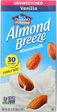 BLUE DIAMOND: Almond Breeze Vanilla Unsweetened, 64 oz