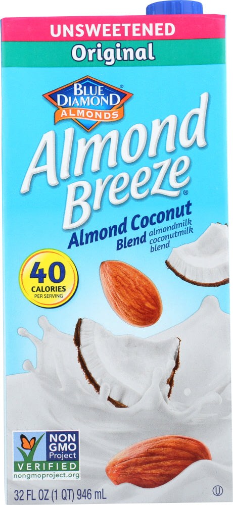 BLUE DIAMOND: Unsweetened Coconut Almond Breeze, 32 oz