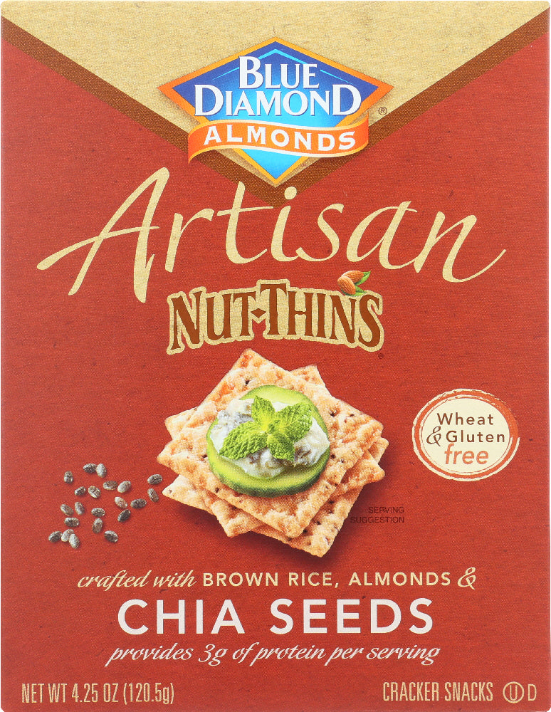 BLUE DIAMOND: Artisan Nut Thins Chia Seeds, 4.25 oz