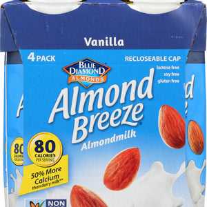 BLUE DIAMOND: Almond Vanilla Beverage 4 Pack, 8 oz