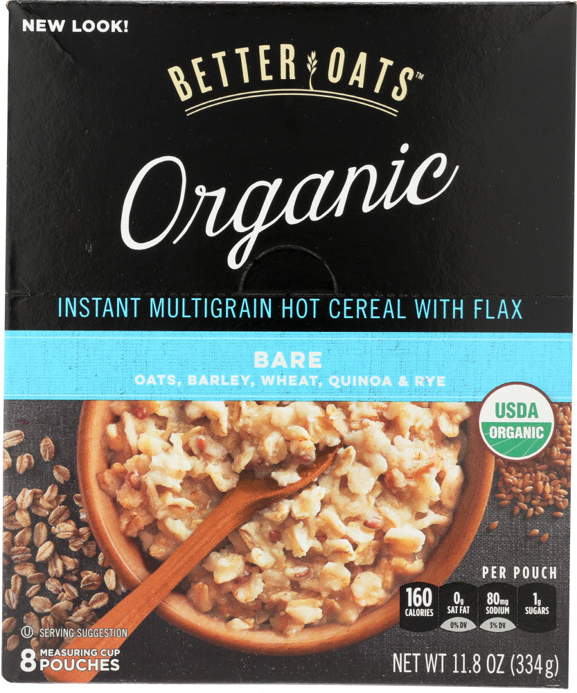 BETTER OATS: Instant Multigrain Hot Cereal with Flax, 11.8 oz