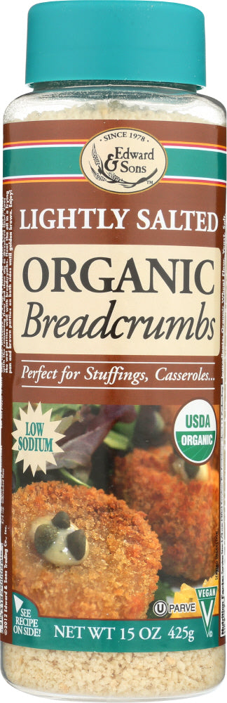 EDWARD & SONS: Bread Crumb Lightly Salted Organic, 15 oz
