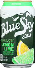 BLUE SKY: Zero Sugar Soda Lemon Lime 6-12oz, 72 oz