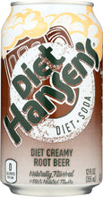 HANSEN: Creamy Root Beer Diet Soda 6-12oz, 72 oz