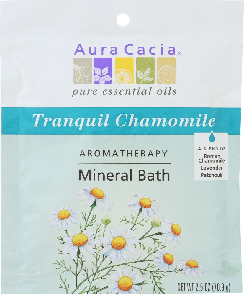 AURA CACIA: Aromatherapy Mineral Bath Tranquil Chamomile, 2.5 Oz