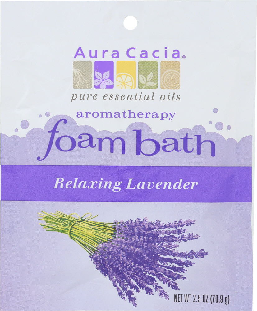 AURA CACIA: Foam Bath Relaxing Lavender, 2.5 oz