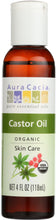 AURA CACIA: Organic Castor Oil, 4 oz