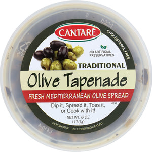 CANTARE: Traditional Olive Tapenade, 6 oz