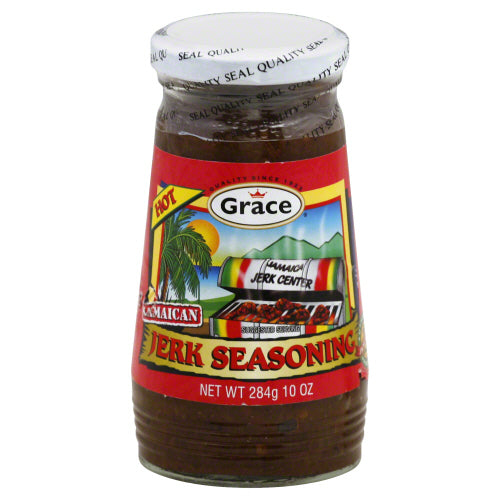 GRACE CARIBBEAN: Jamaican Jerk Seasoning Hot, 10 oz
