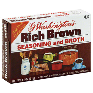 GEORGE WASHINGTON: Broth Seasoning Brown Gluten Free, 1.1 oz