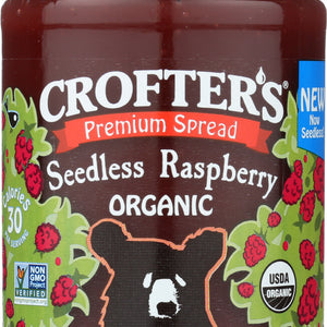 CROFTERS: Conserve Seedless Raspberry Organic, 16.5 oz