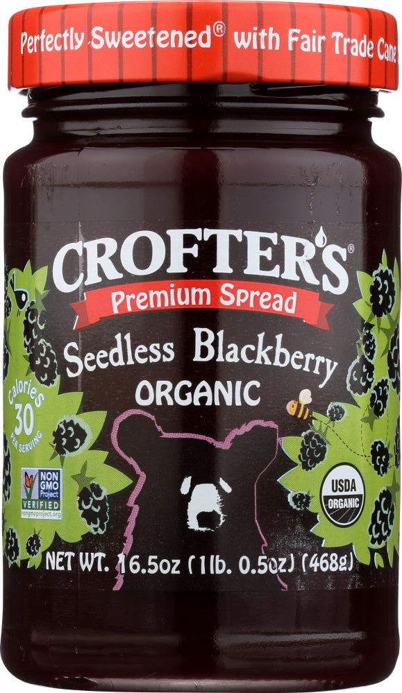 CROFTERS: Blackberry Seedless Fruit Spread, 16.5 oz