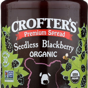 CROFTERS: Blackberry Seedless Fruit Spread, 16.5 oz