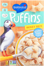 BARBARA'S BAKERY: Puffins Cereal Honey Rice, 10 oz