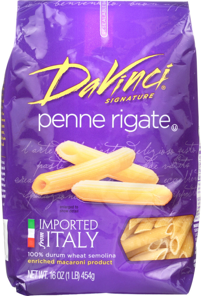 DAVINCI: Short Cuts Penne Rigate Pasta, 16 oz