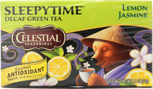 CELESTIAL SEASONINGS: Decaf Sleepytime Green Lemon Jasmine Tea 20 Tea Bags, 1.1 oz