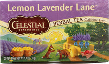 CELESTIAL SEASONINGS: Lemon Lavender Lane Herbal Tea Pack of 20, 1.1 oz