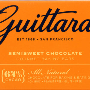 GUITTARD: Semisweet Chocolate Gourmet Baking Bars, 6 oz