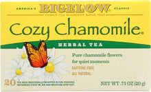 BIGELOW: Herbal Tea Caffeine Free Cozy Chamomile, 20 tea bags