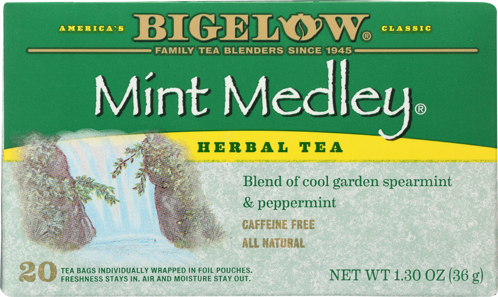 BIGELOW: Tea Herbal Tea Mint Medley Spearmint & Peppermint, 20 tea bags