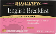 BIGELOW: English Breakfast Black Tea All Natural 20 Tea Bags, 1.50 oz