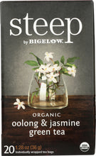 BIGELOW: Steep Organic Oolong & Jasmine Green Tea, 1.28 oz