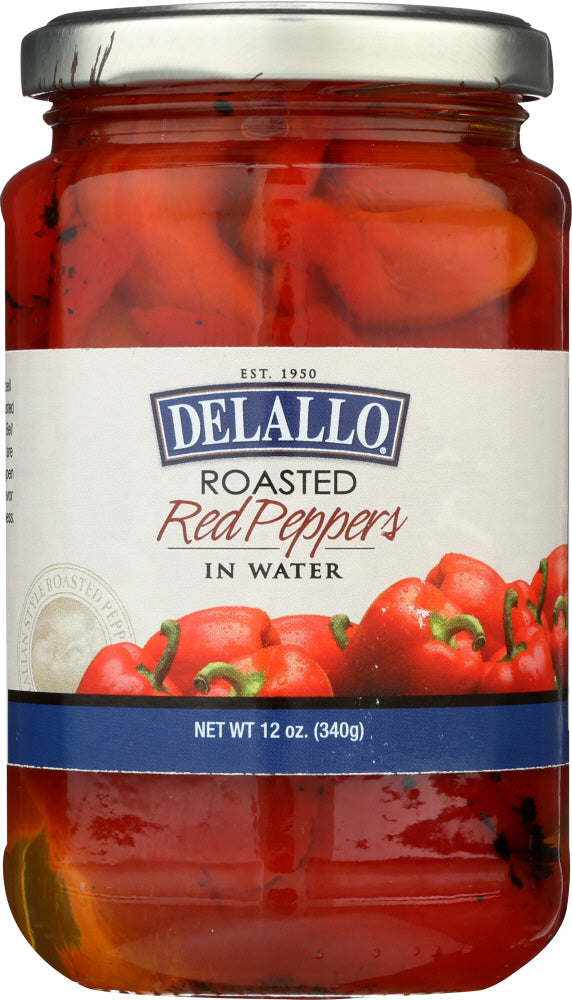 DELALLO: Roasted Red Peppers, 12 oz