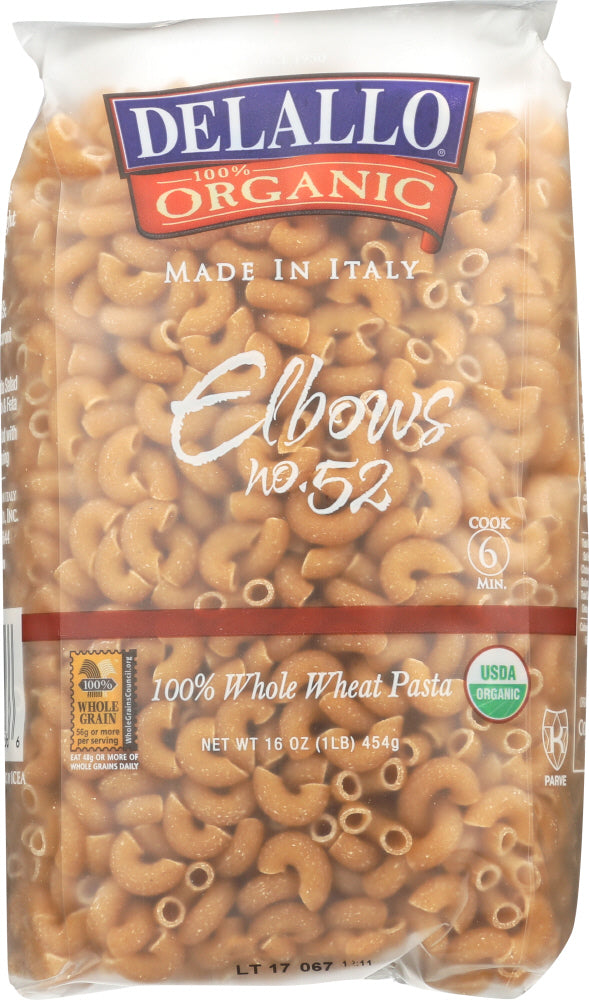 DELALLO: Organic Elbows Pasta No. 52, 16 oz