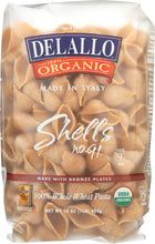 DELALLO: Pasta Whole Wheat Shell, 16 oz