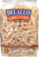 DELALLO: Organic Whole Wheat Fusilli Pasta No.27, 16 oz