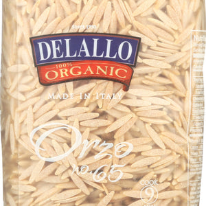 DELALLO: Orzo No. 65 100% Organic Whole Wheat Pasta, 16 oz
