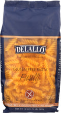 DELALLO: Pasta Corn and Rice Fusilli Gluten Free, 12 oz
