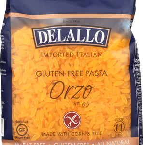 DELALLO: Gluten Free Corn & Rice Pasta Orzo No. 65, 12 oz