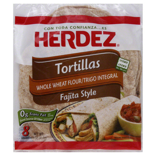 HERDEZ: Tortilla Whole Wheat, 16 oz