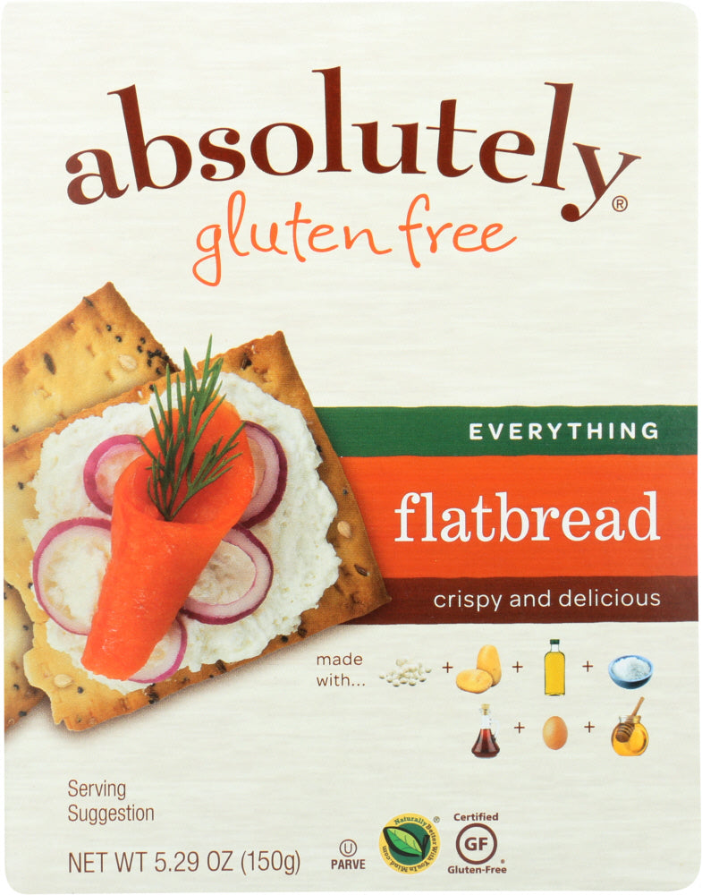ABSOLUTELY GLUTEN FREE: Flatbread Gluten Free Everything, 5.29 oz