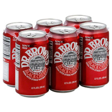 DR BROWNS: Black Cherry Soda 6-12 fl oz, 72 fl oz
