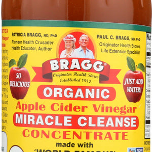 BRAGG: Organic Apple Cider Vinegar Miracle Cleanse Concentrate, 32 oz