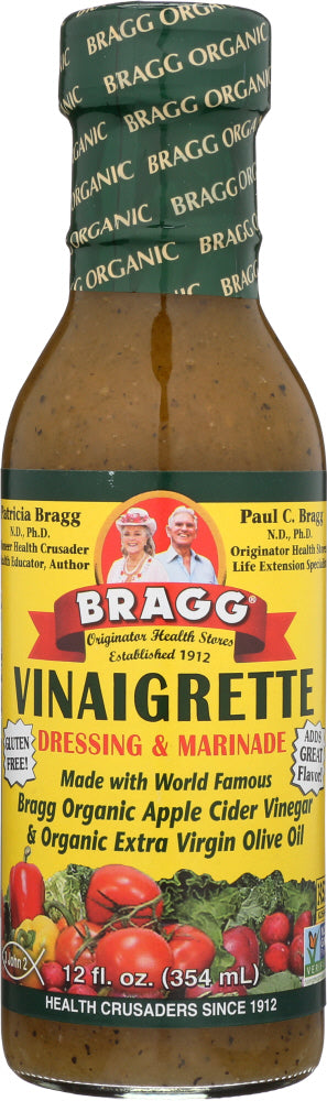 BRAGG: Organic Vinaigrette Dressing and Marinade, 12 oz