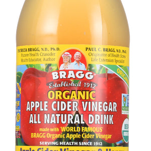 BRAGG: Organic Apple Cider Vinegar and Honey All Natural Drink , 16 oz