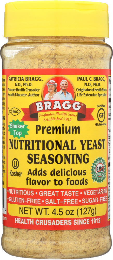 BRAGG: Premium Nutritional Yeast Seasoning, 4.5 oz
