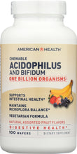 AMERICAN HEALTH: Probiotics Acidophilus and Bifidum Chewable Fruit, 100 Wafers