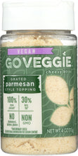 GO VEGGIE: Vegan Grated Parmesan Style Topping, 4 oz
