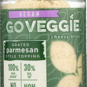 GO VEGGIE: Vegan Grated Parmesan Style Topping, 4 oz