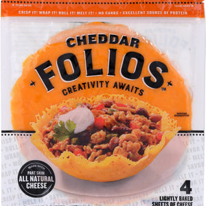FOLIOS: Cheddar Cheese Wraps, 6 oz