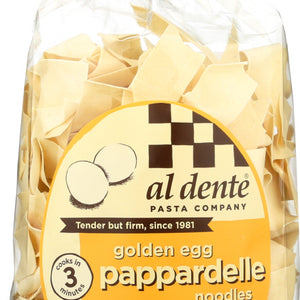 AL DENTE: Pappardelle Pasta Noodles Golden Egg, 12 oz