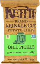 KETTLE FOODS: Dill Pickle Krinkle Cut Potato Chips, 5 oz