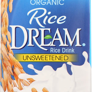 DREAM: Rice Dream Organic Rice Drink Enriched Unsweetened Original, 32 oz