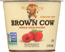 BROWN COW: Yogurt Raspberry On The Bottom Cream Top, 5.3 oz