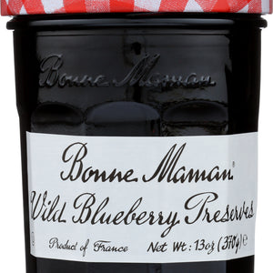 BONNE MAMAN: Wild Blueberry Preserves, 13 Oz
